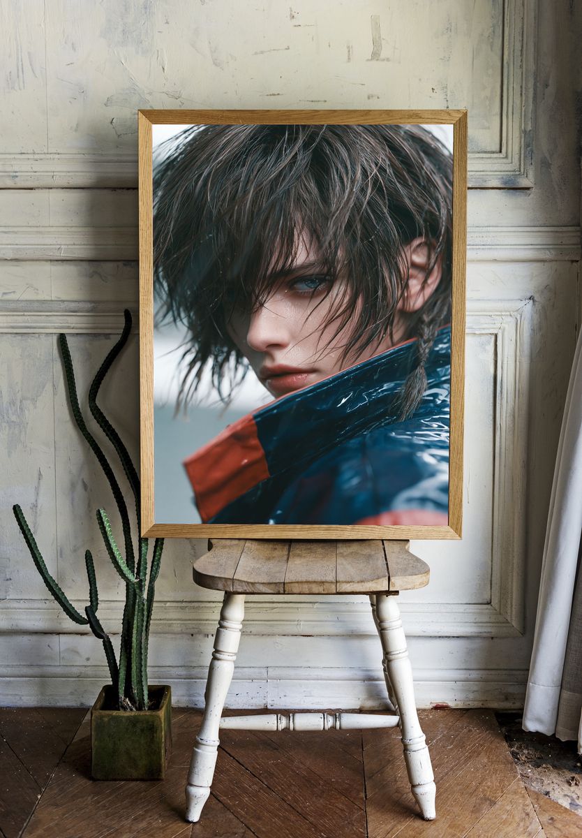 Moody Portrait Photography Poster. — room view 1