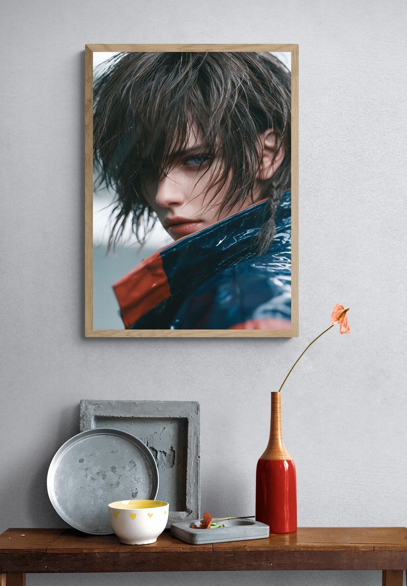 Moody Portrait Photography Poster. — room view 3