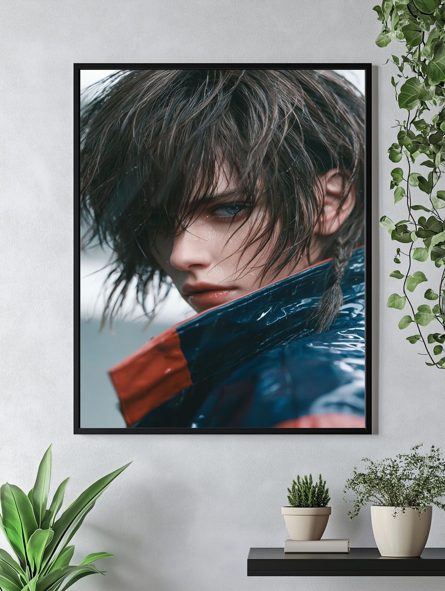 Moody Portrait Photography Poster. — room view 4