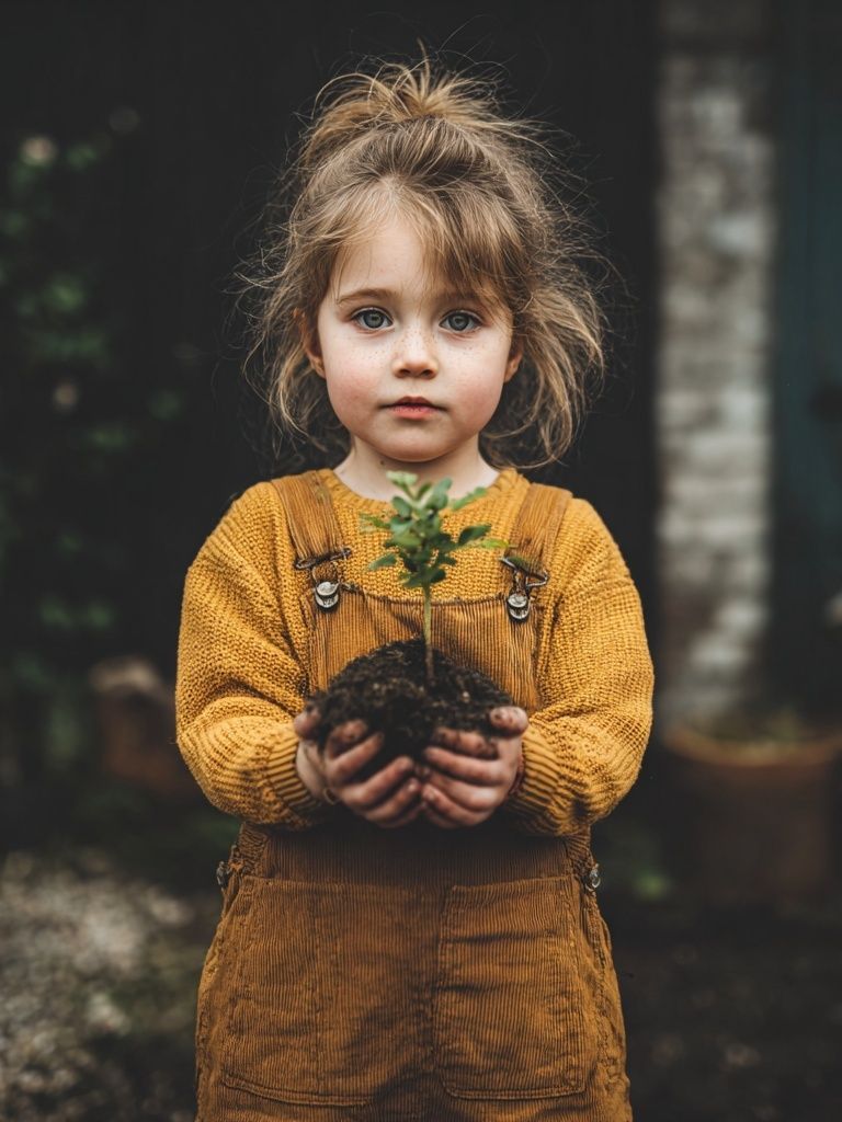 Little Gardener Portrait Poster. poster — photography art