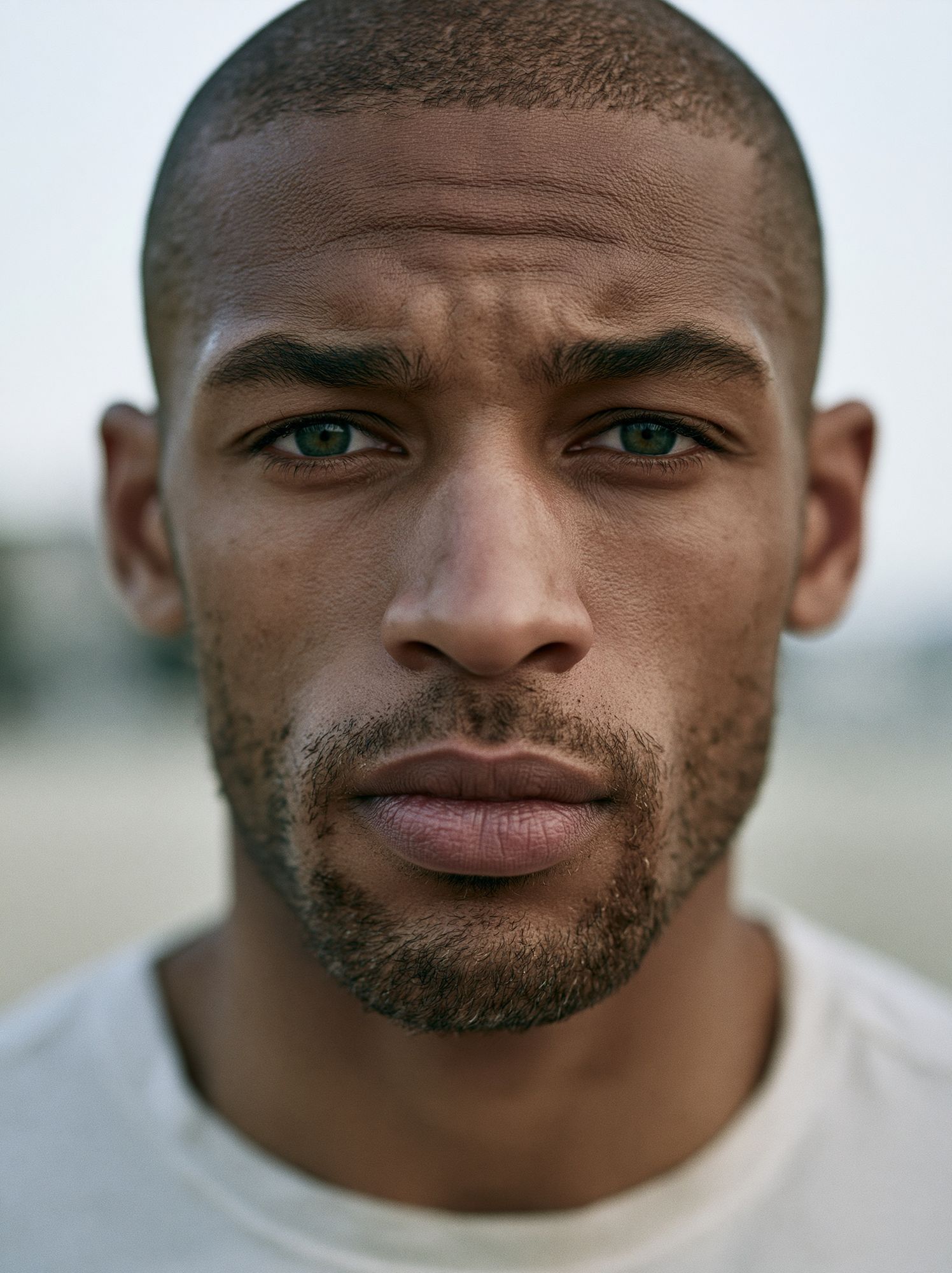 Intense Male Portrait Photography Poster. poster detail