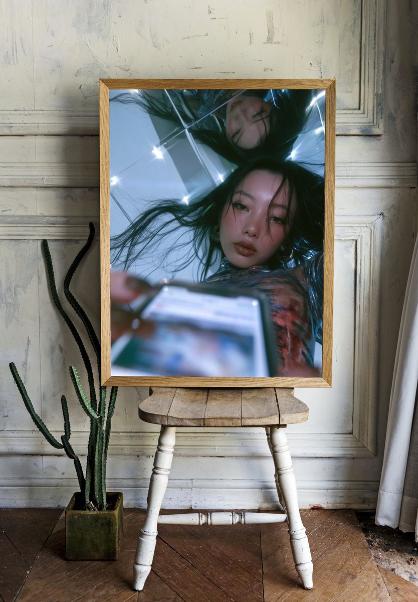 Mirror Selfie Portrait Poster. room preview
