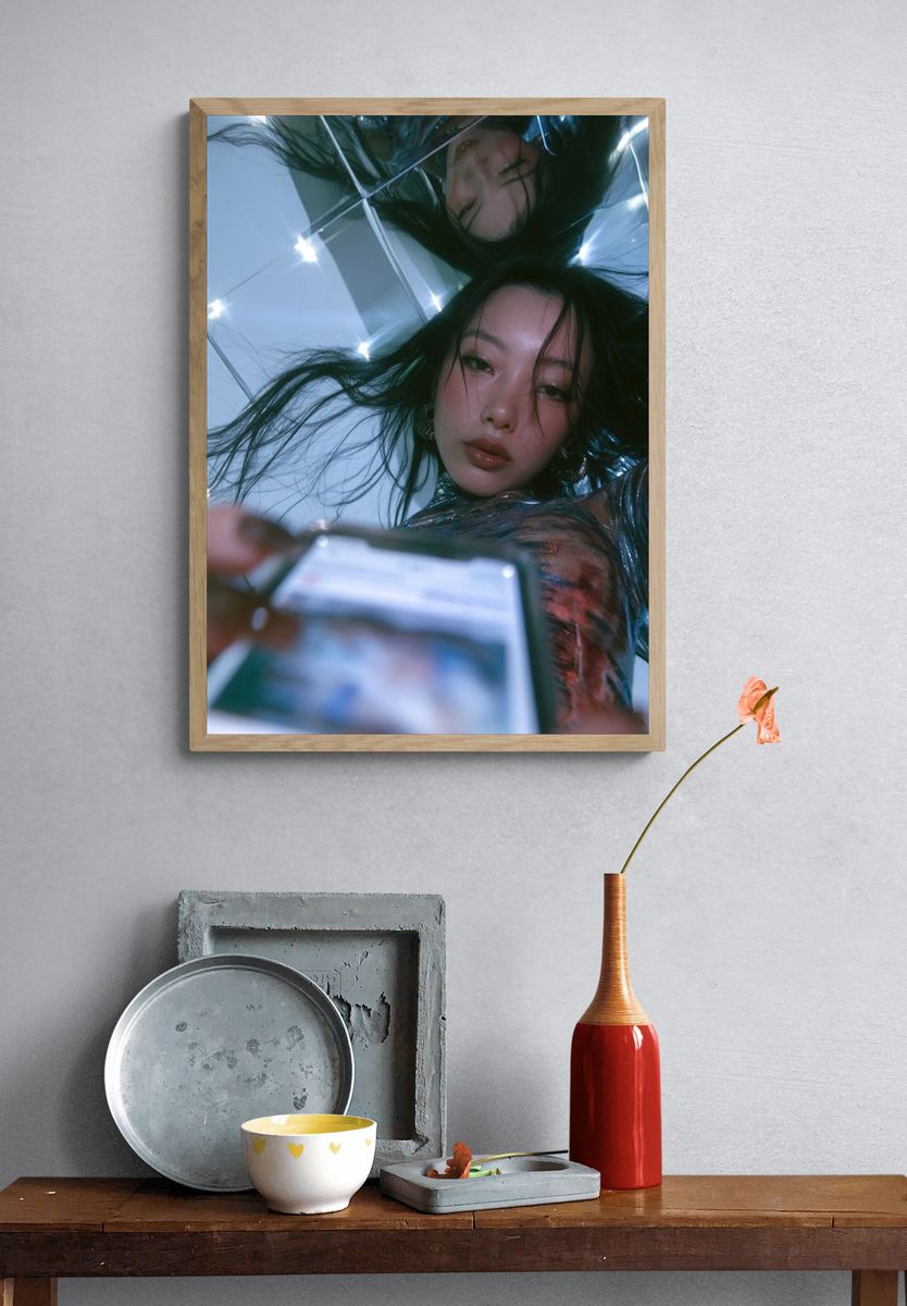 Mirror Selfie Portrait Poster. — room view 3
