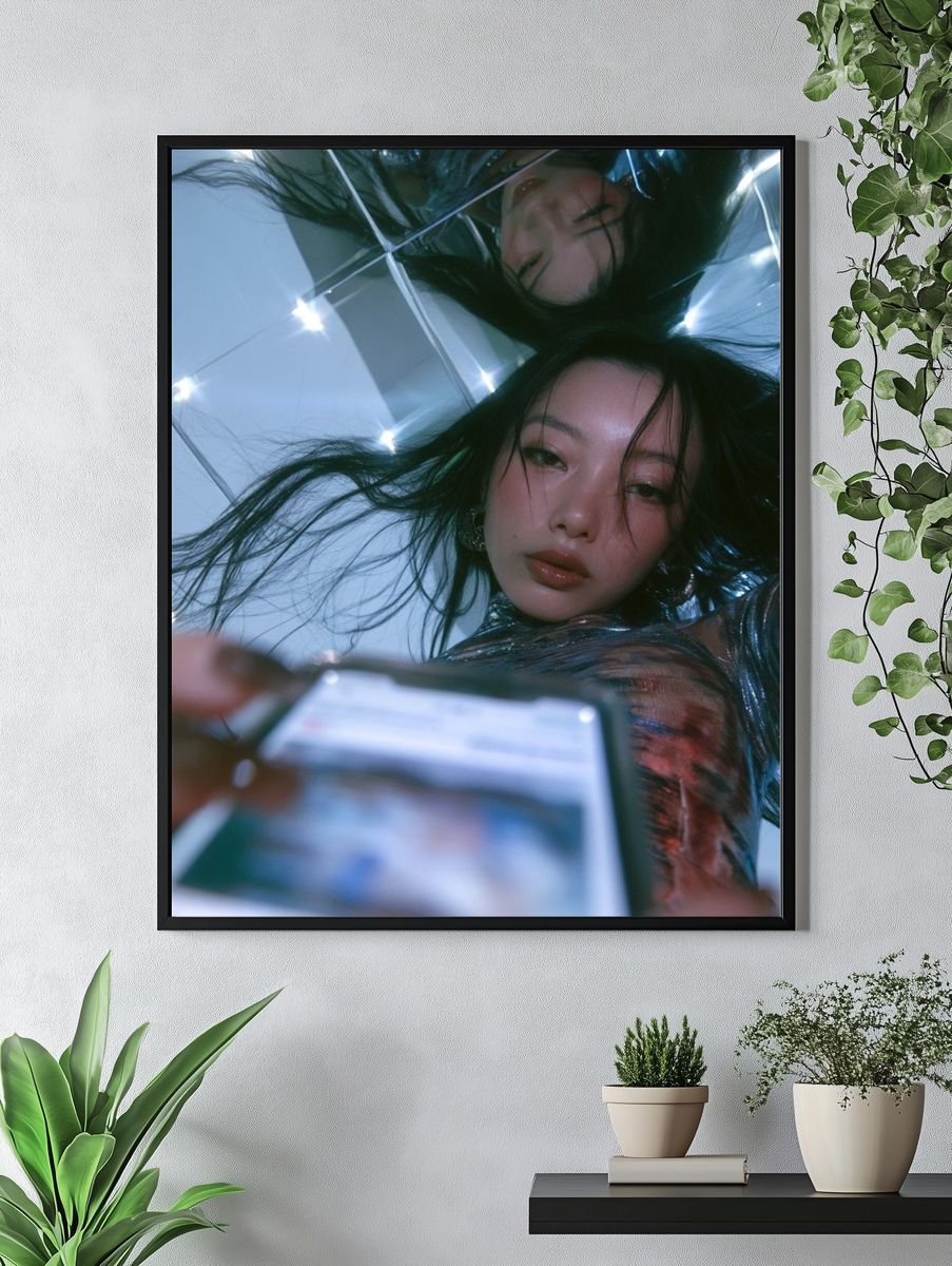 Mirror Selfie Portrait Poster. — room view 4