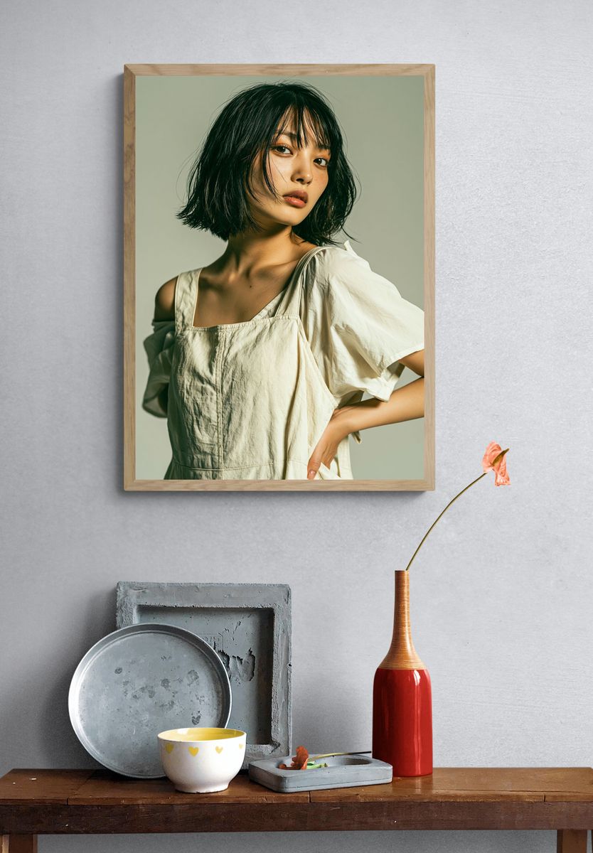 Minimalist Portrait Fashion Poster. — room view 3