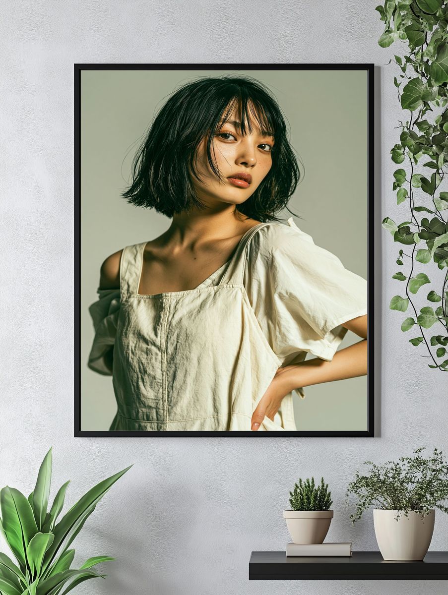 Minimalist Portrait Fashion Poster. — room view 4