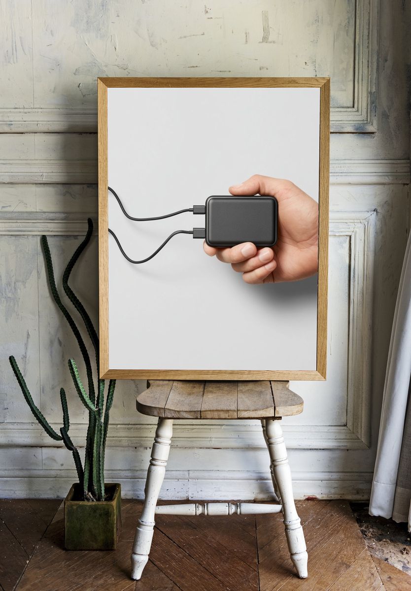 Charging Hub Handheld Photography Poster. room preview