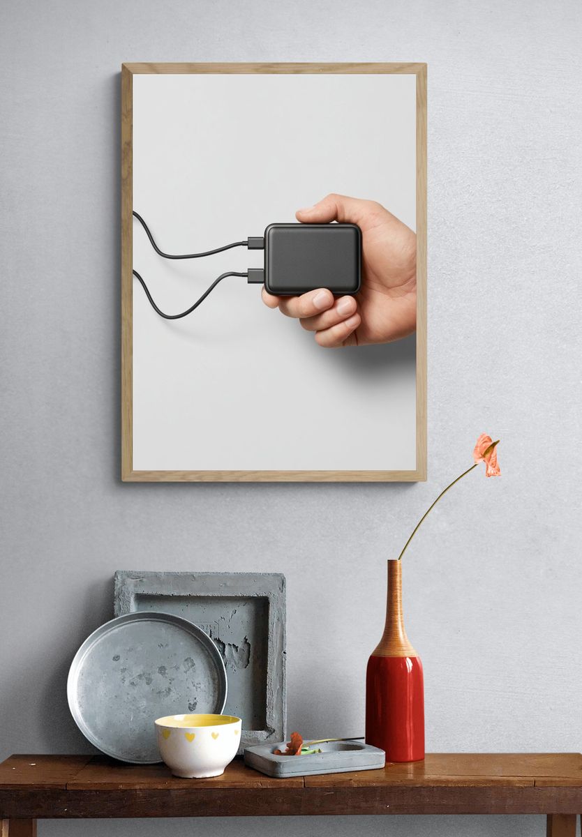 Charging Hub Handheld Photography Poster. — room view 3