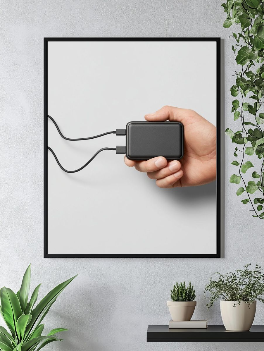 Charging Hub Handheld Photography Poster. — room view 4
