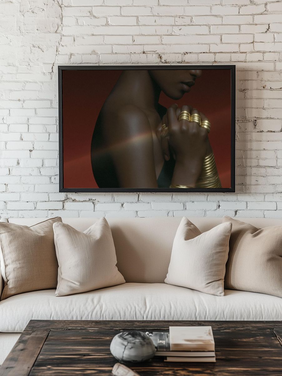 Elegant Figure Portrait Print. — room view 1