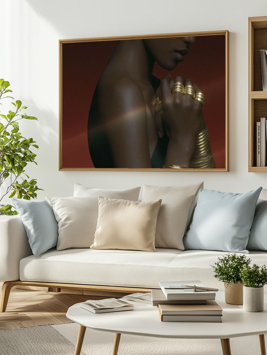 Elegant Figure Portrait Print. — room view 2