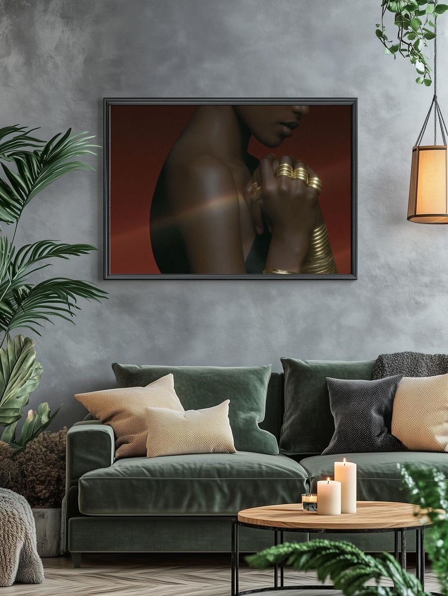 Elegant Figure Portrait Print. — room view 4