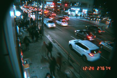 Neon City Street Photography Poster. poster print