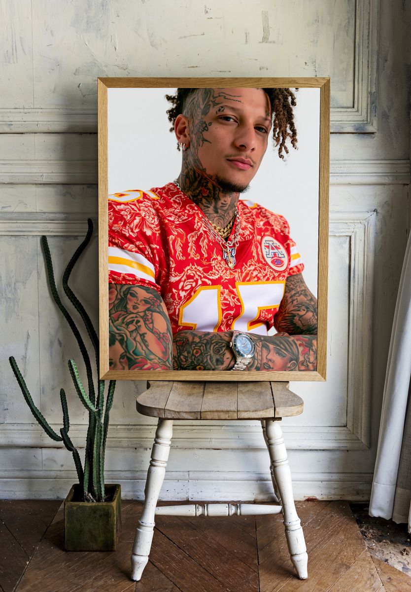 Tattooed Portrait Photography Poster. — room view 1
