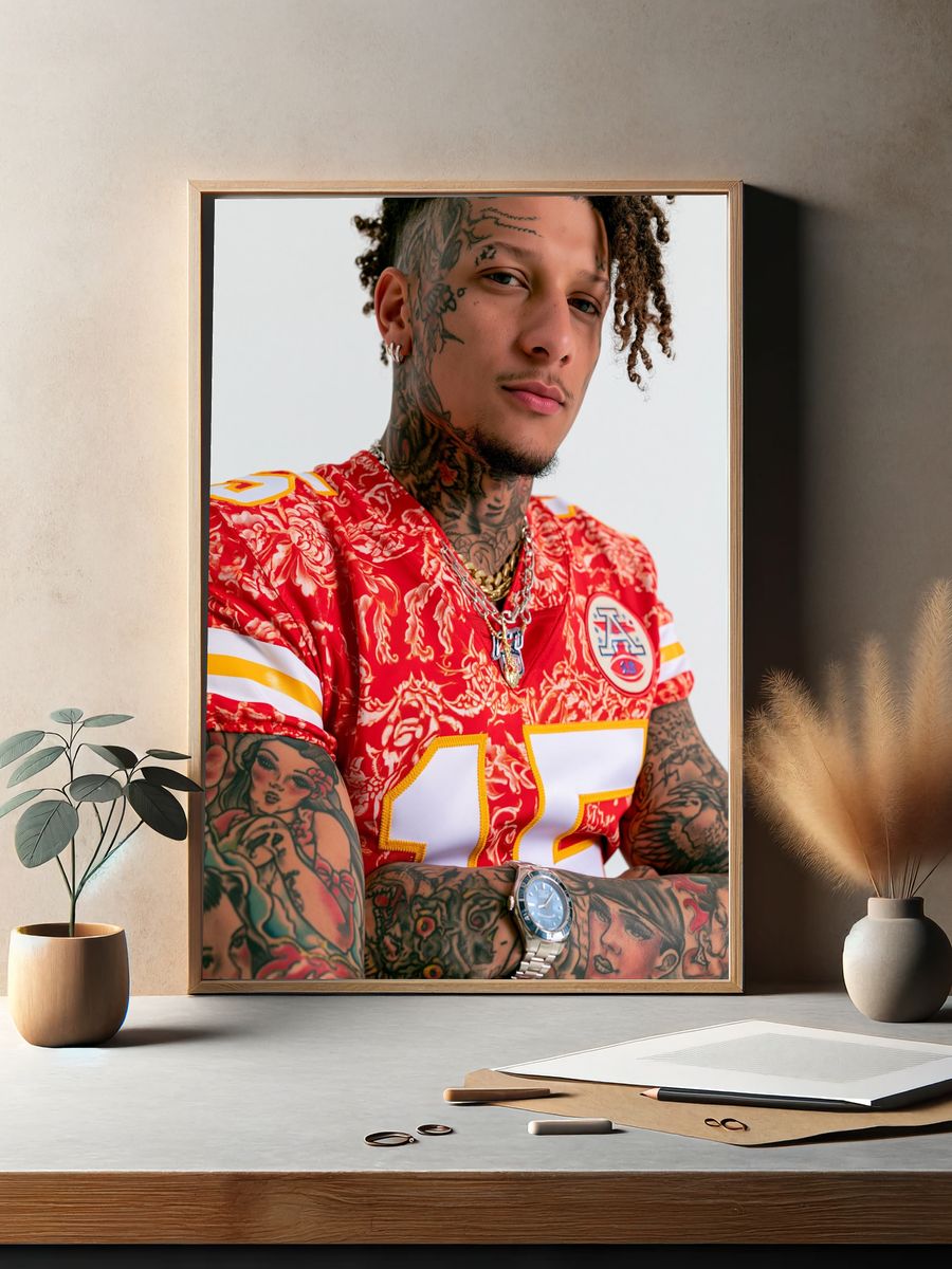 Tattooed Portrait Photography Poster. — room view 2