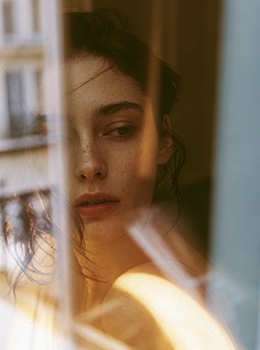 Moody Woman Portrait Photography Poster. poster detail