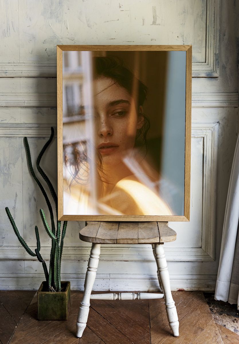 Moody Woman Portrait Photography Poster. — room view 1