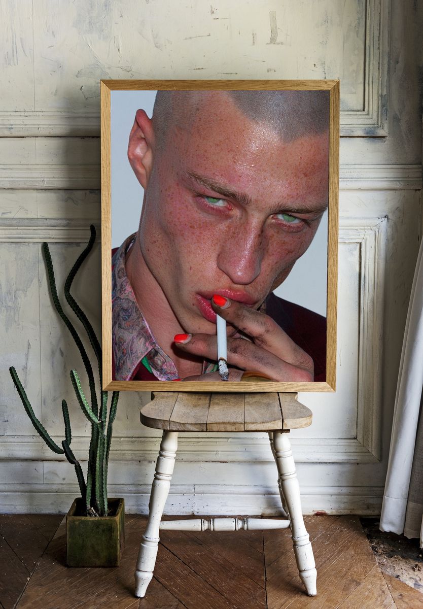 Intense Portrait Photography Poster. room preview