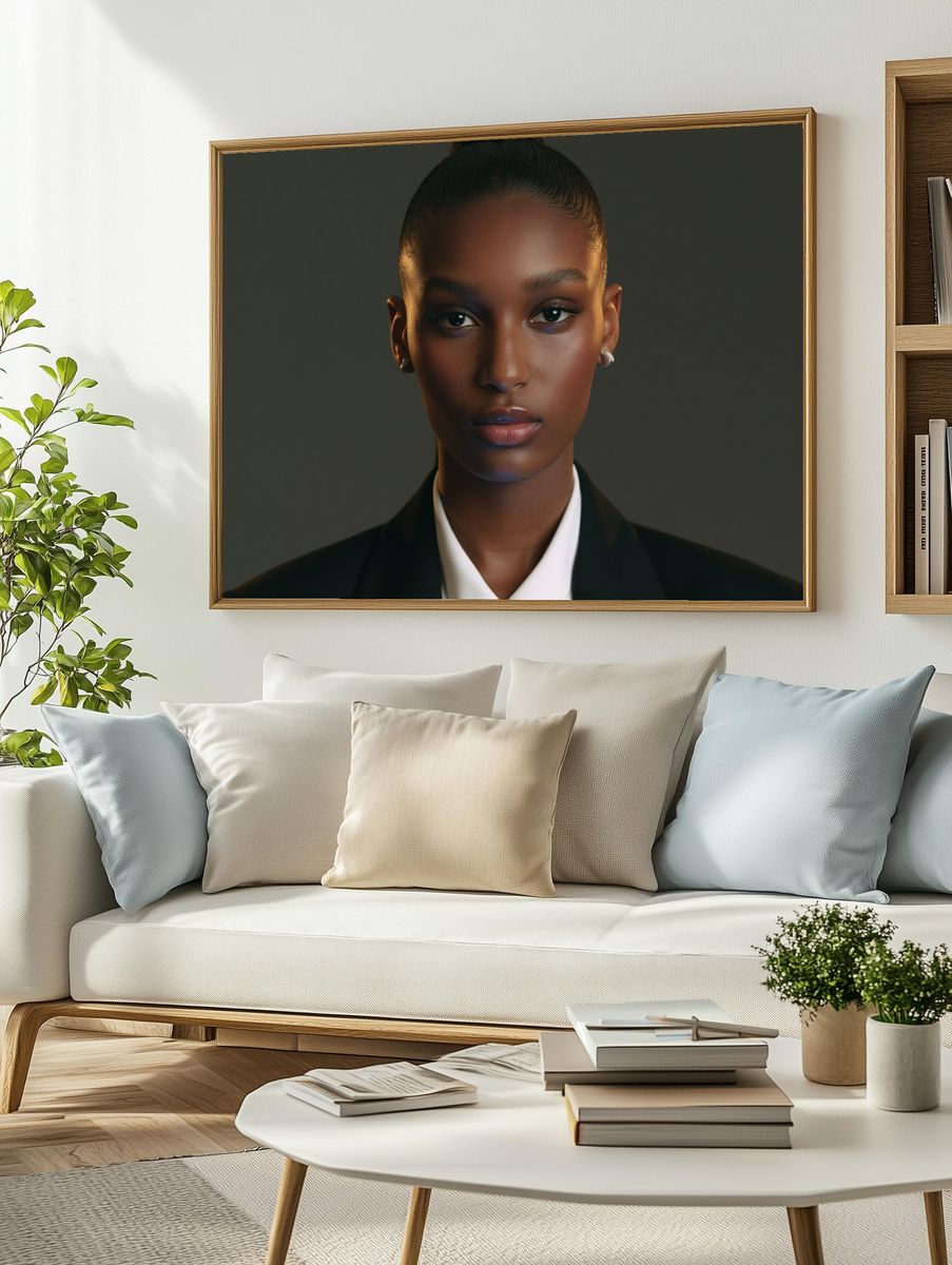 Elegant Portrait Photography Poster. — room view 2