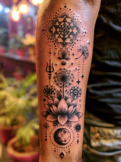 Boho Tattoo Arm Photography Poster.