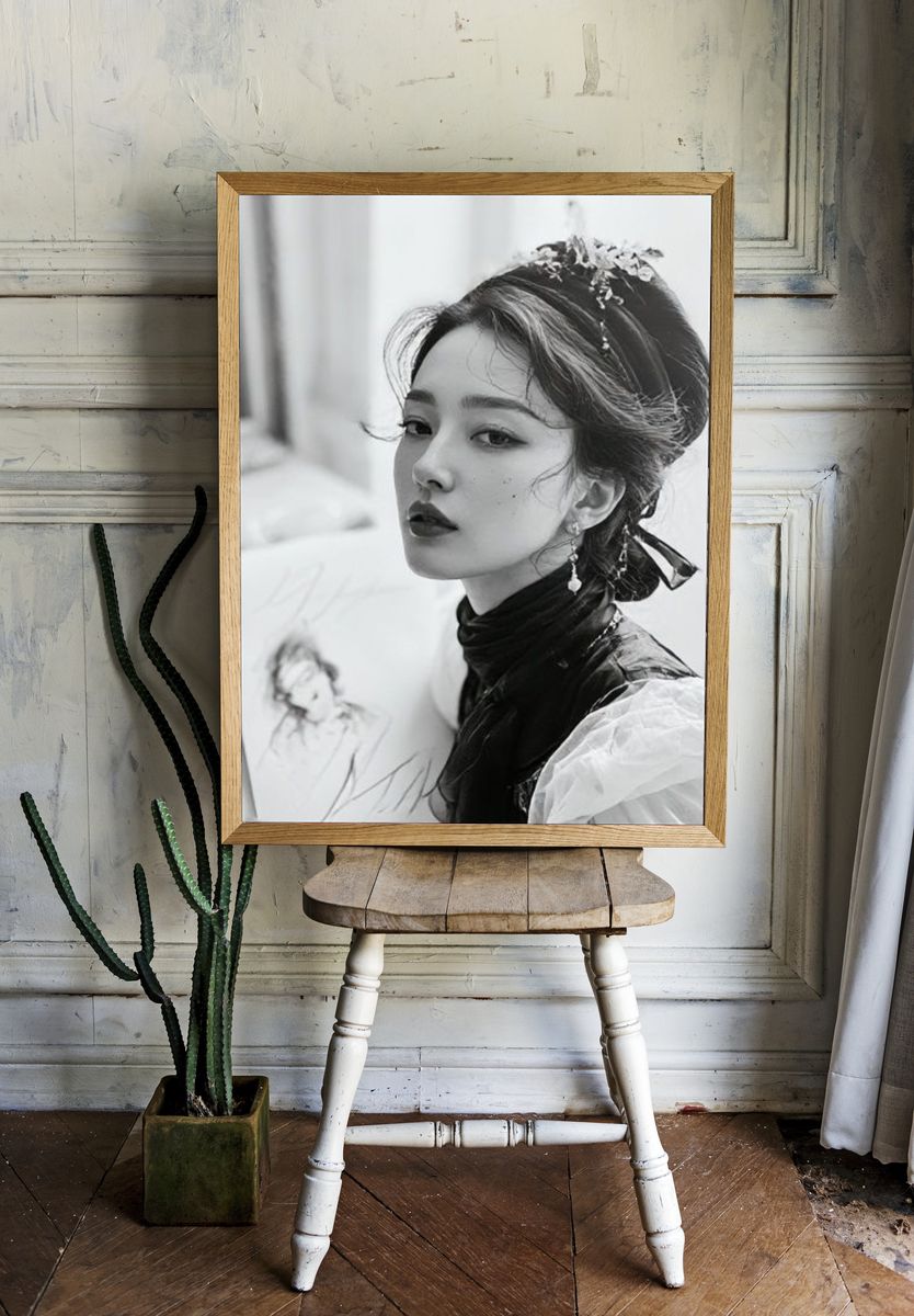 Elegant Portrait Photography Poster. — room view 1
