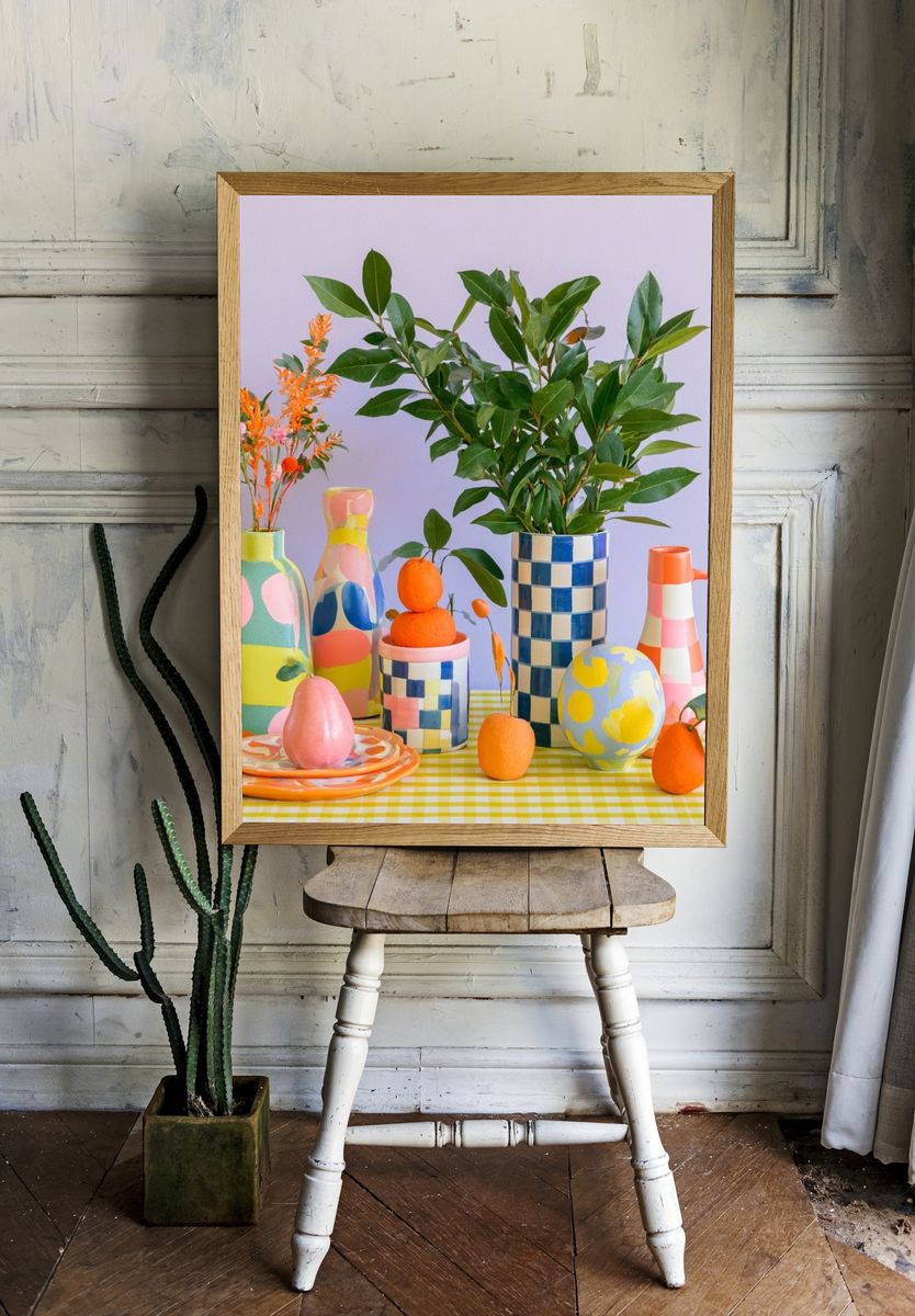 Colorful Still Life Photography Poster. room preview