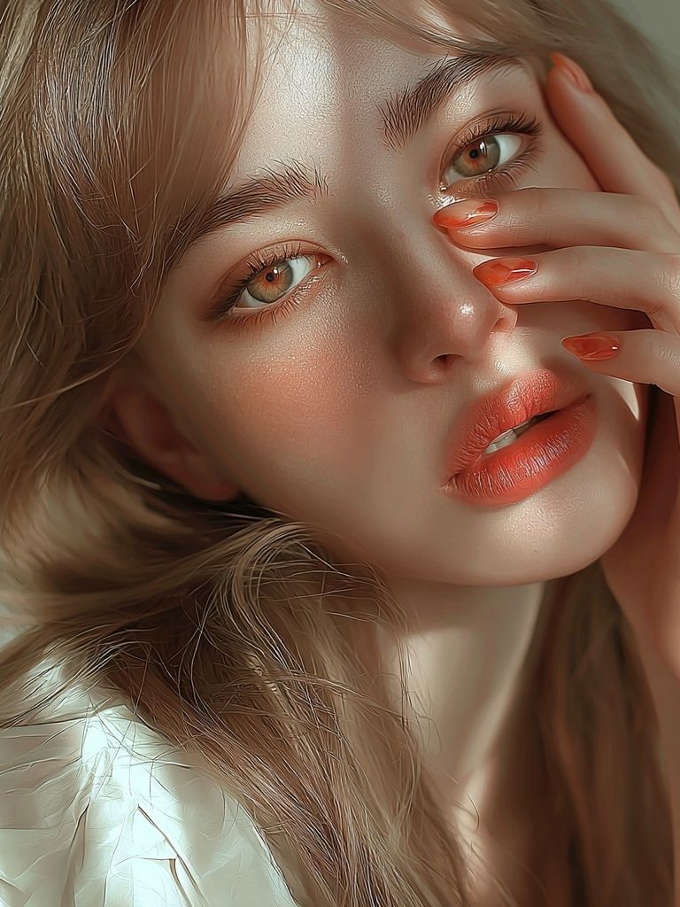 Soft Glam Portrait Print. poster — photography art