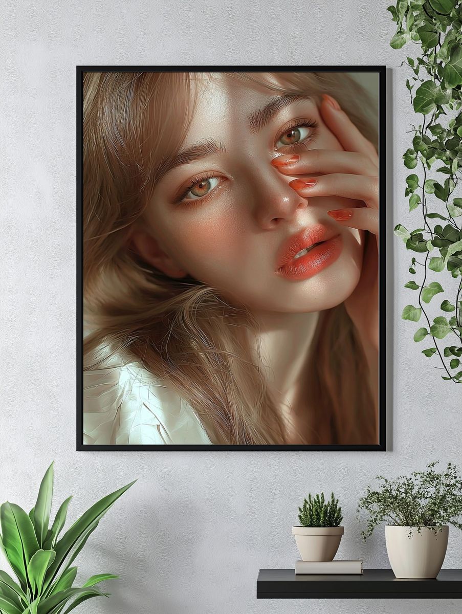 Soft Glam Portrait Print. — room view 4
