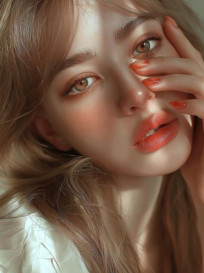 Soft Glam Portrait Print. poster