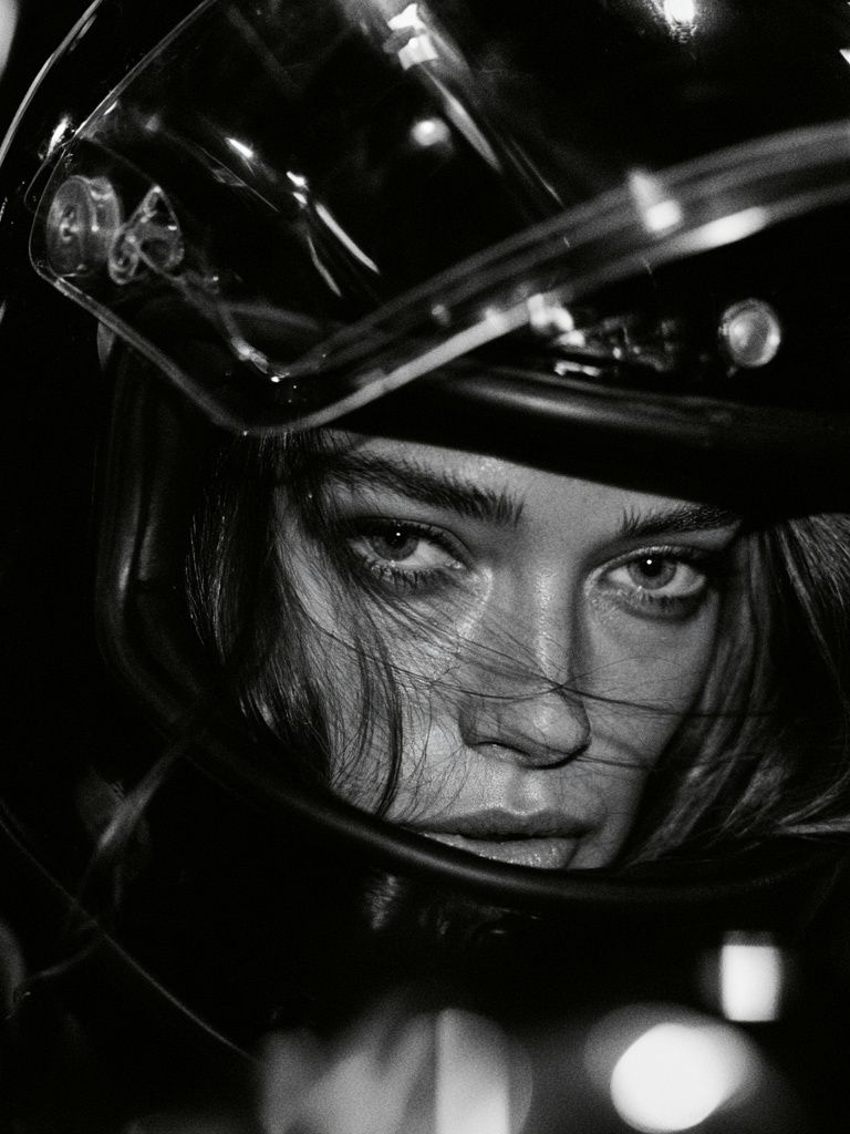 Helmet Portrait Photography Poster. poster detail