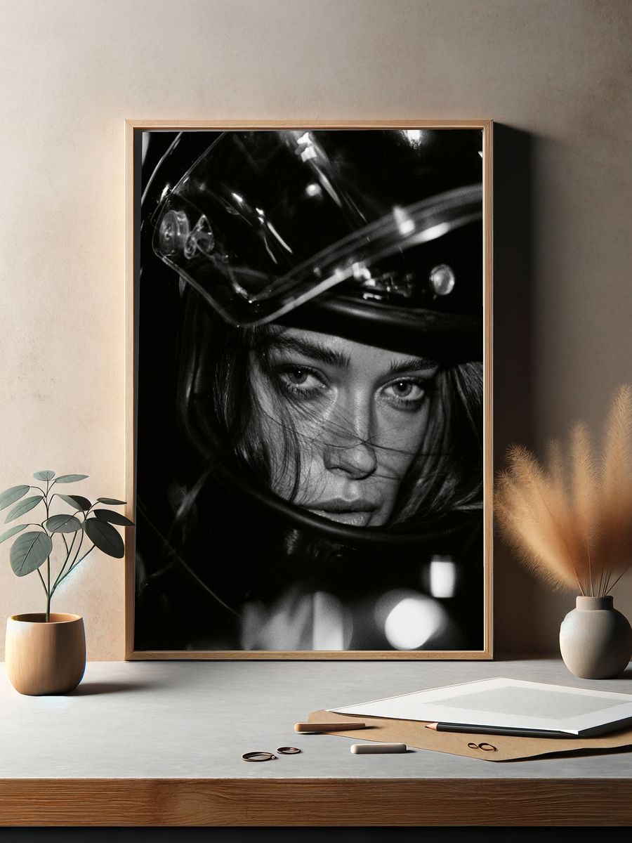 Helmet Portrait Photography Poster. — room view 2
