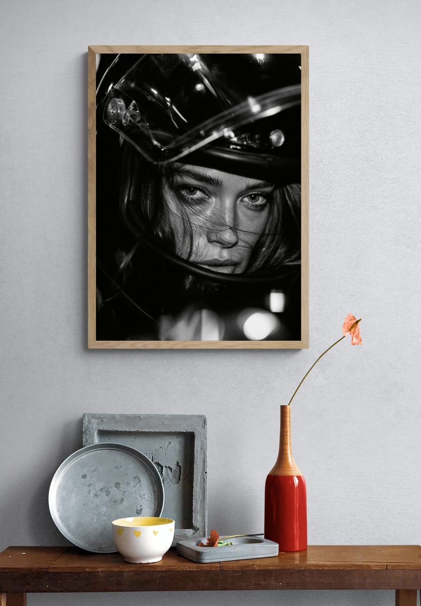 Helmet Portrait Photography Poster. — room view 3