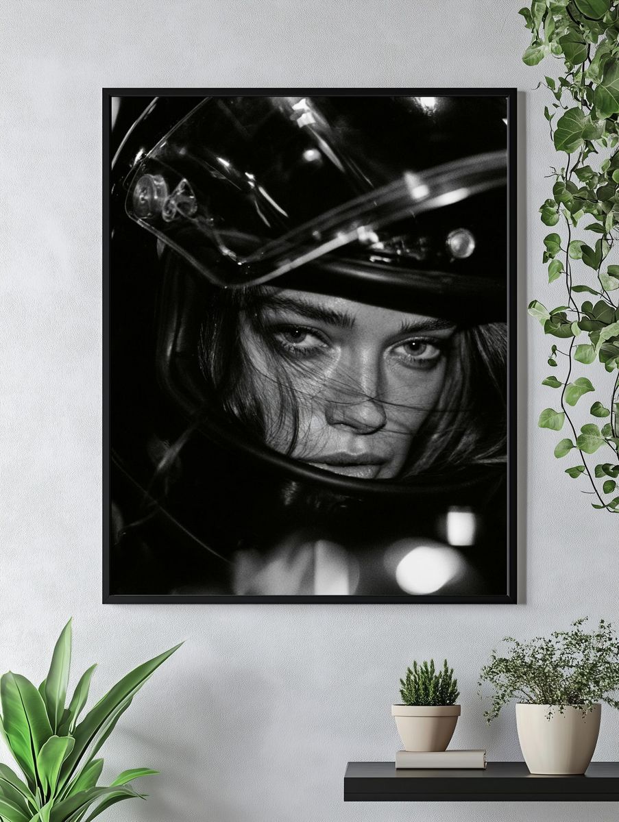 Helmet Portrait Photography Poster. — room view 4