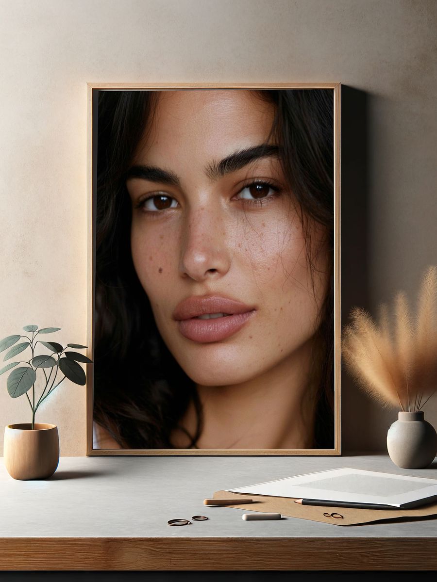 Natural Beauty Portrait Poster. — room view 2