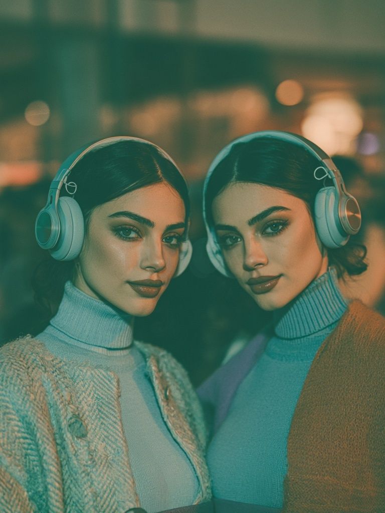Twin Portrait Photography Poster. poster — photography art