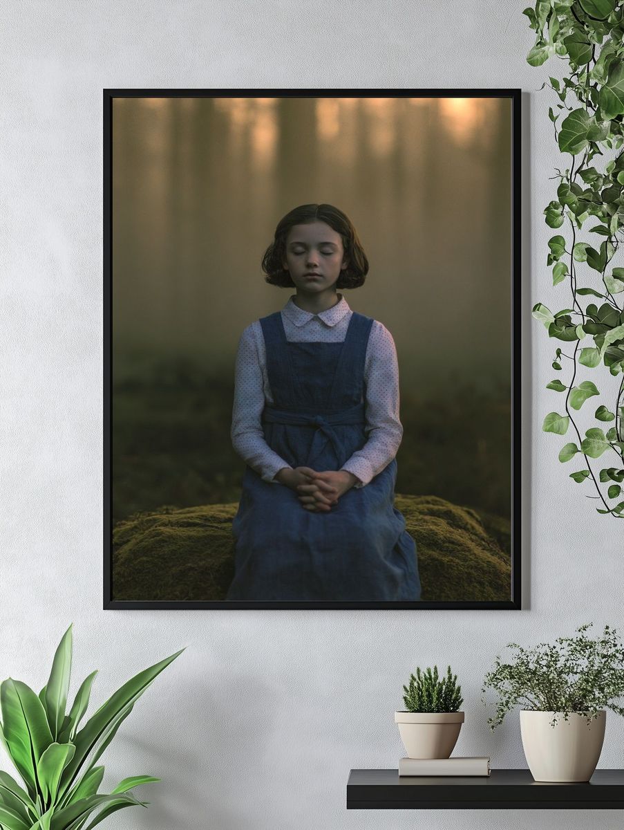 Forest Girl Portrait Print. — room view 4
