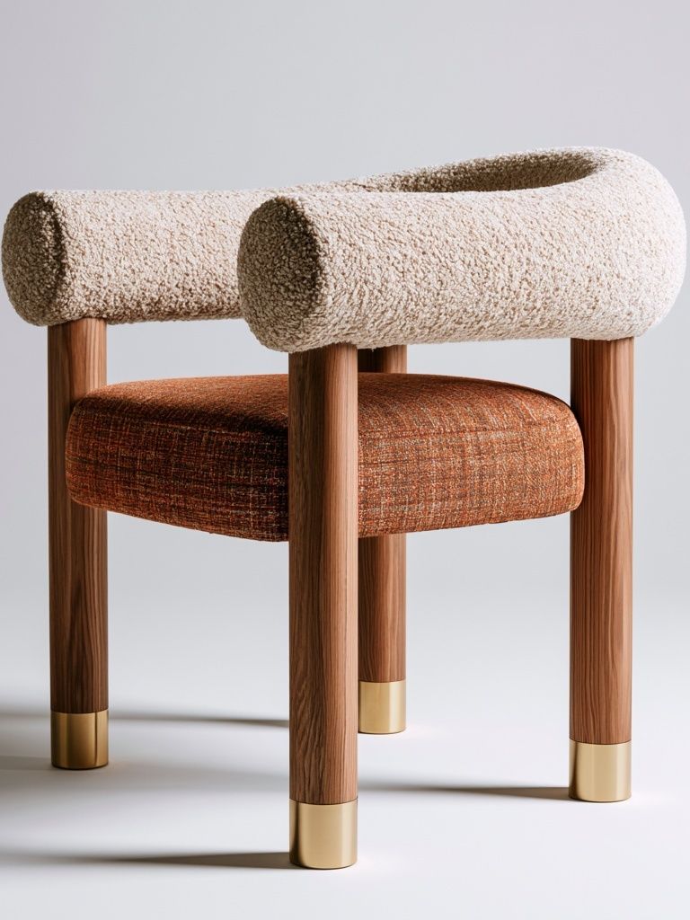 Bouclé Accent Chair Photography Poster. poster detail
