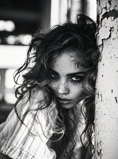 Moody Portrait Photography Poster.