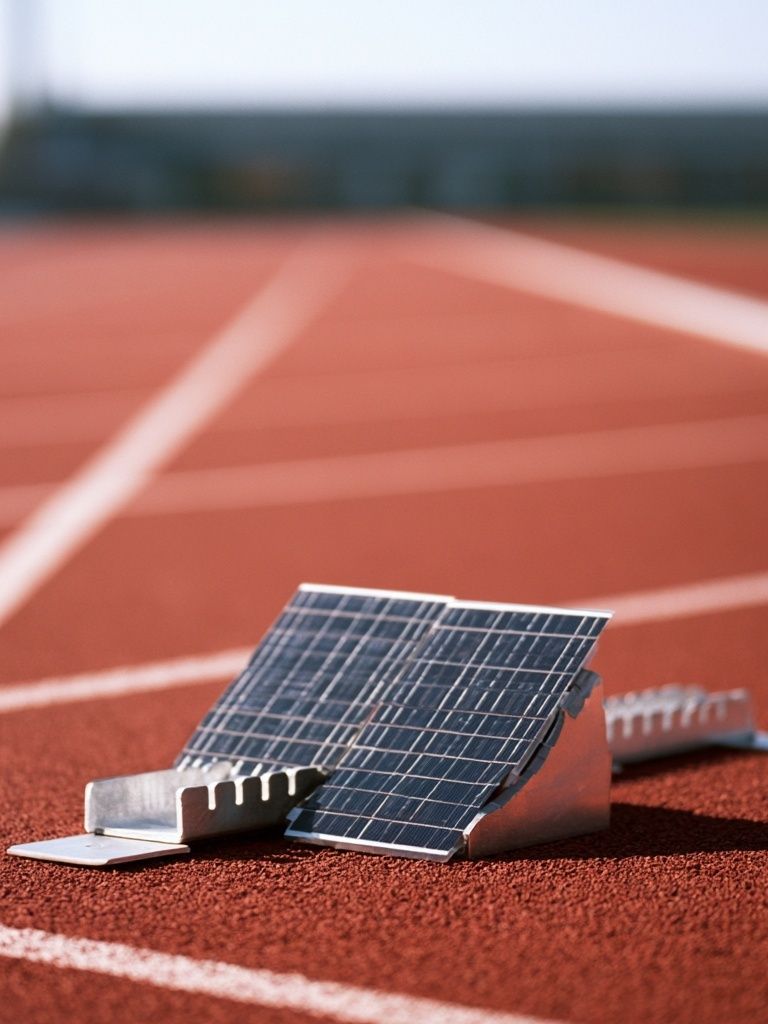 Solar Track Start Line Photography Poster. poster detail