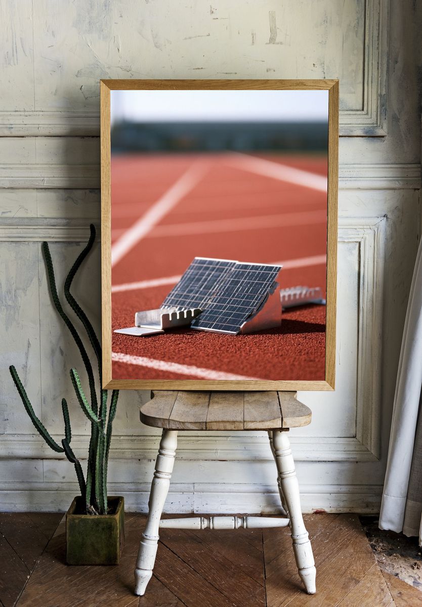 Solar Track Start Line Photography Poster. room preview