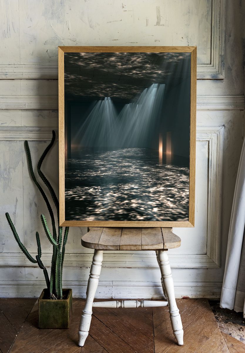 Light on Water Photography Poster. — room view 1