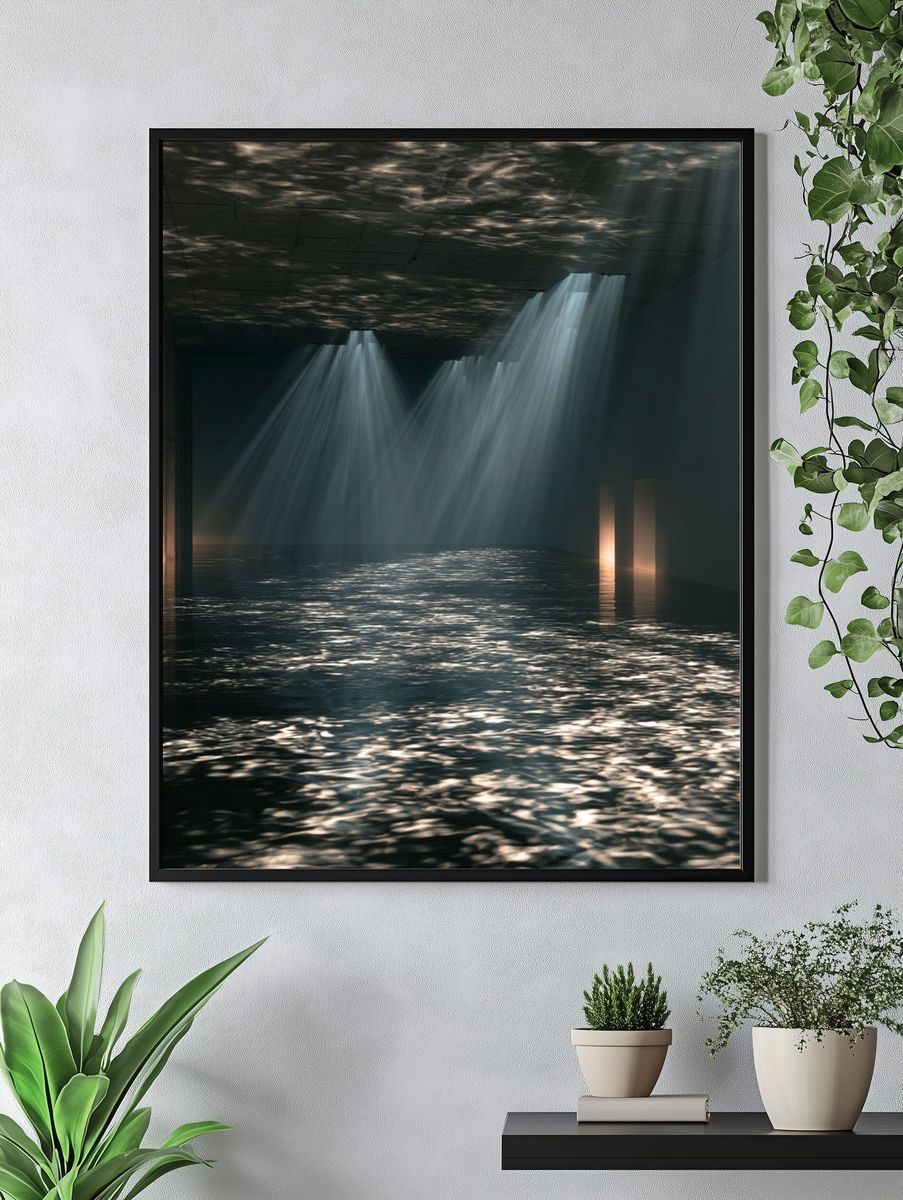Light on Water Photography Poster. — room view 4