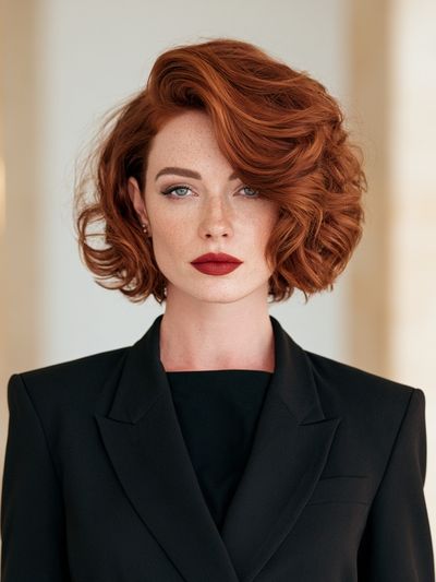 Red-Haired Portrait Photography Poster. poster