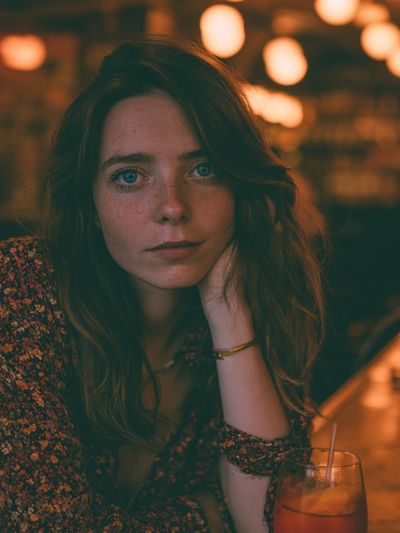 Moody Bar Portrait Photography Poster.
