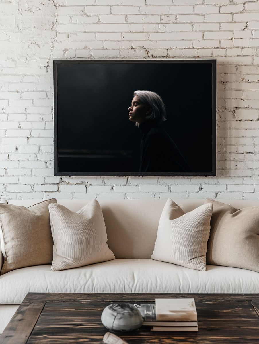 Moody Portrait Photography Poster. — room view 1