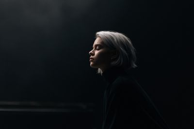 Moody Portrait Photography Poster. poster print