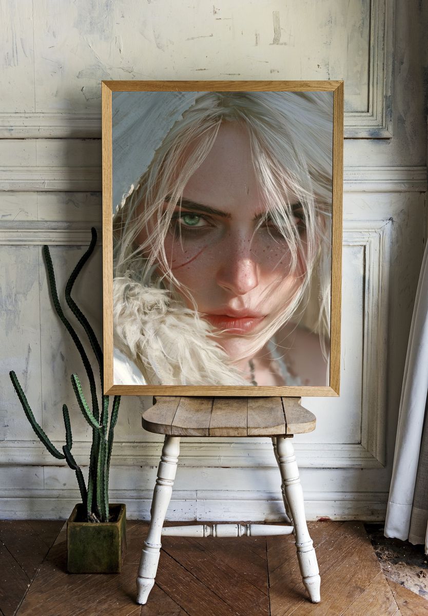 Blonde Portrait Photography Poster. room preview