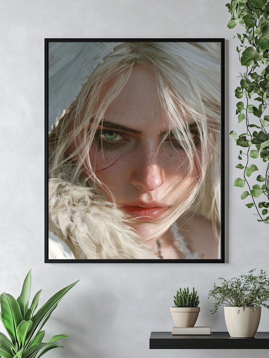 Blonde Portrait Photography Poster. — room view 4