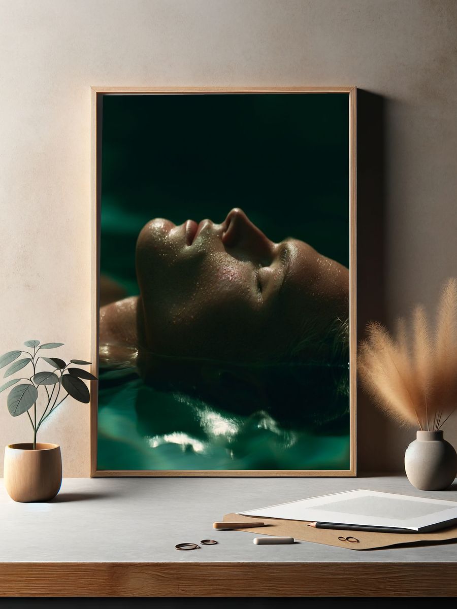 Floating Portrait Photography Poster. — room view 2
