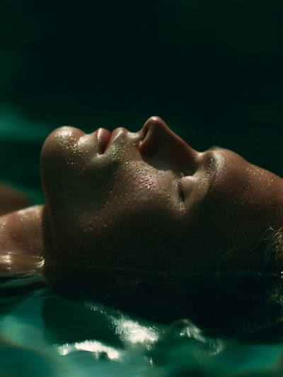 Floating Portrait Photography Poster.